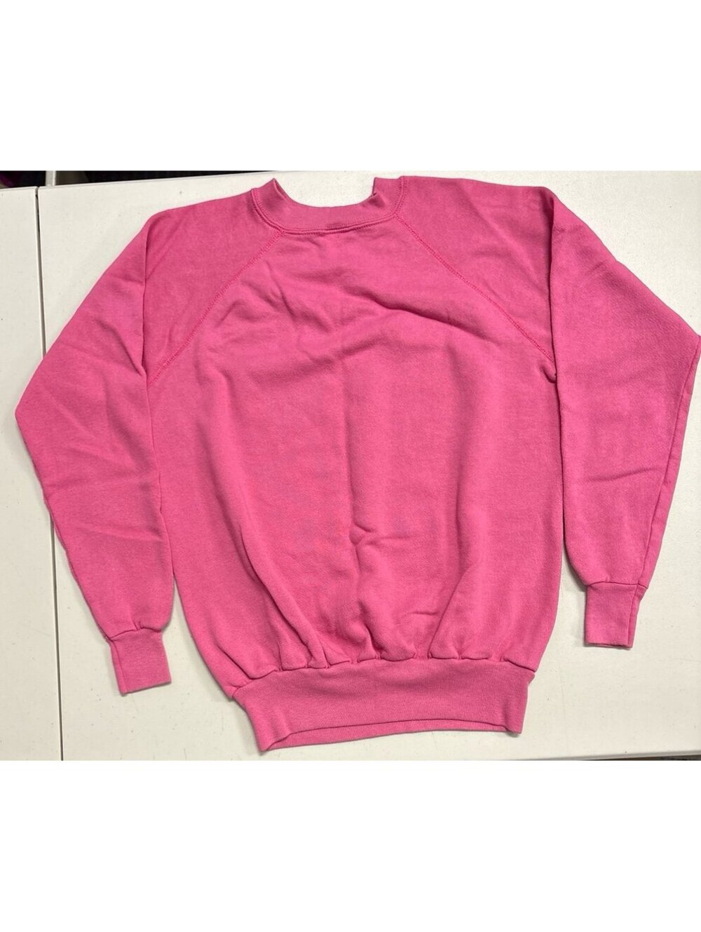Vintage 80s Coquette Geese Ribbon Bow Crewneck Sweatshirt Pink X-Large USA - Picture 3 of 5